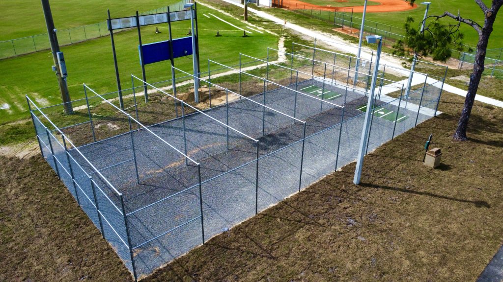 Relocated Batting Cages at Lehigh Acres PArk